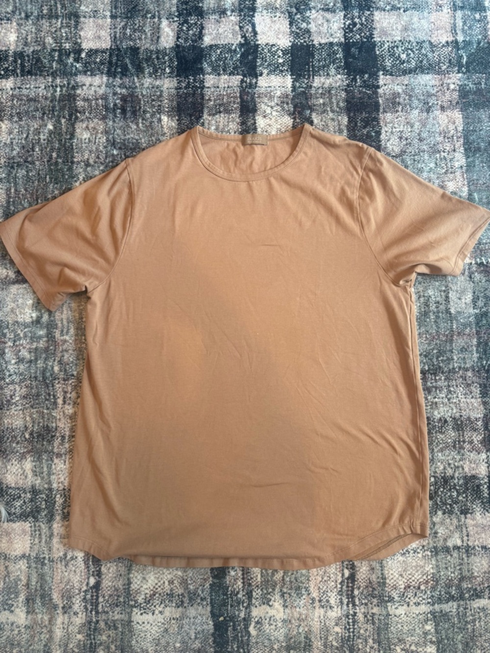 Nuuds-Men's Crewneck T-Shirt in Tan-XL